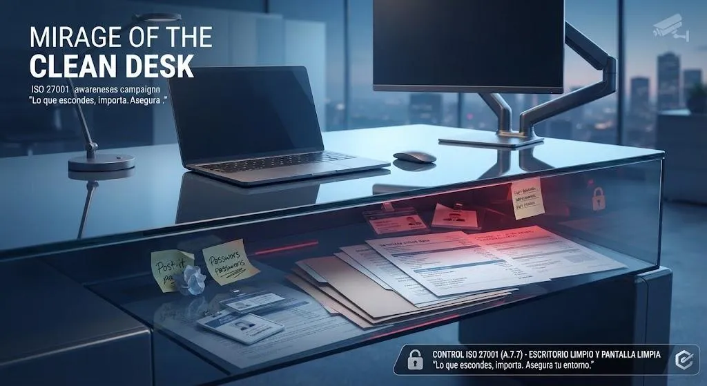 Mirage of the clean desk: lo que escondes, importa, asegura tu entorno