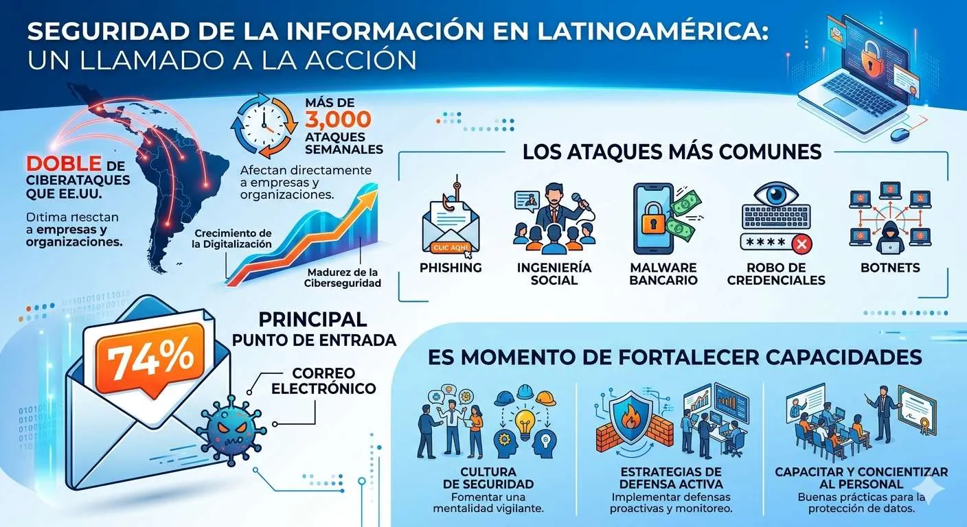Estadísticas de seguridad de la información en Latinoamérica