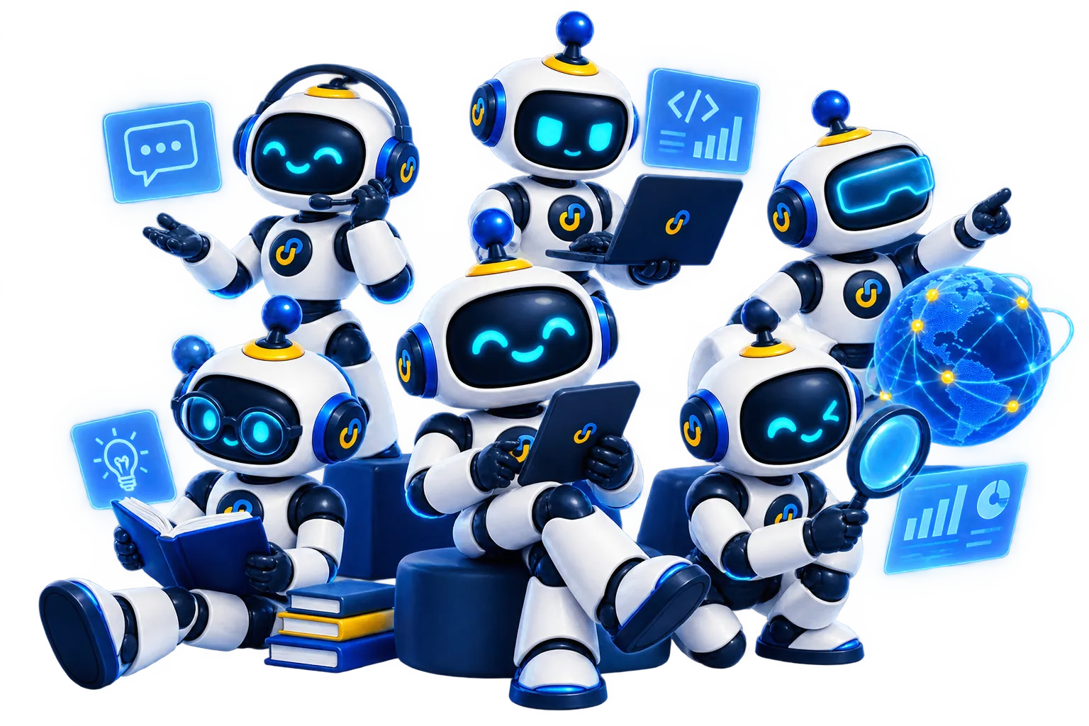 La comunidad de agentes inteligentes de URL Pro: seis Pro con roles distintos trabajando juntos