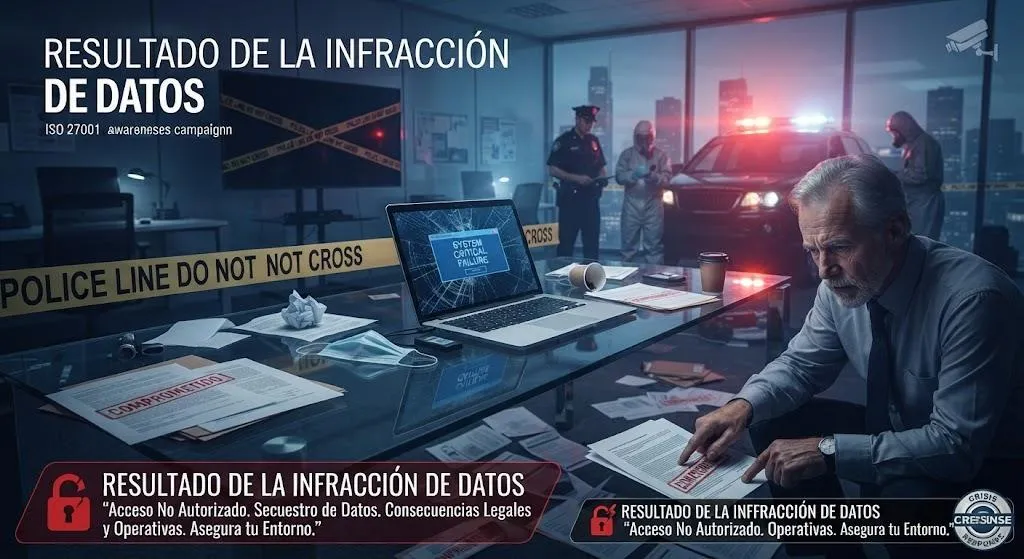 Resultado de la infracción de datos: acceso no autorizado, consecuencias legales y operativas